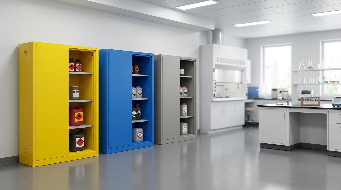 Read more about the article ארון בטיחות לכימיקלים במעבדה – מדריך בחירה מלא